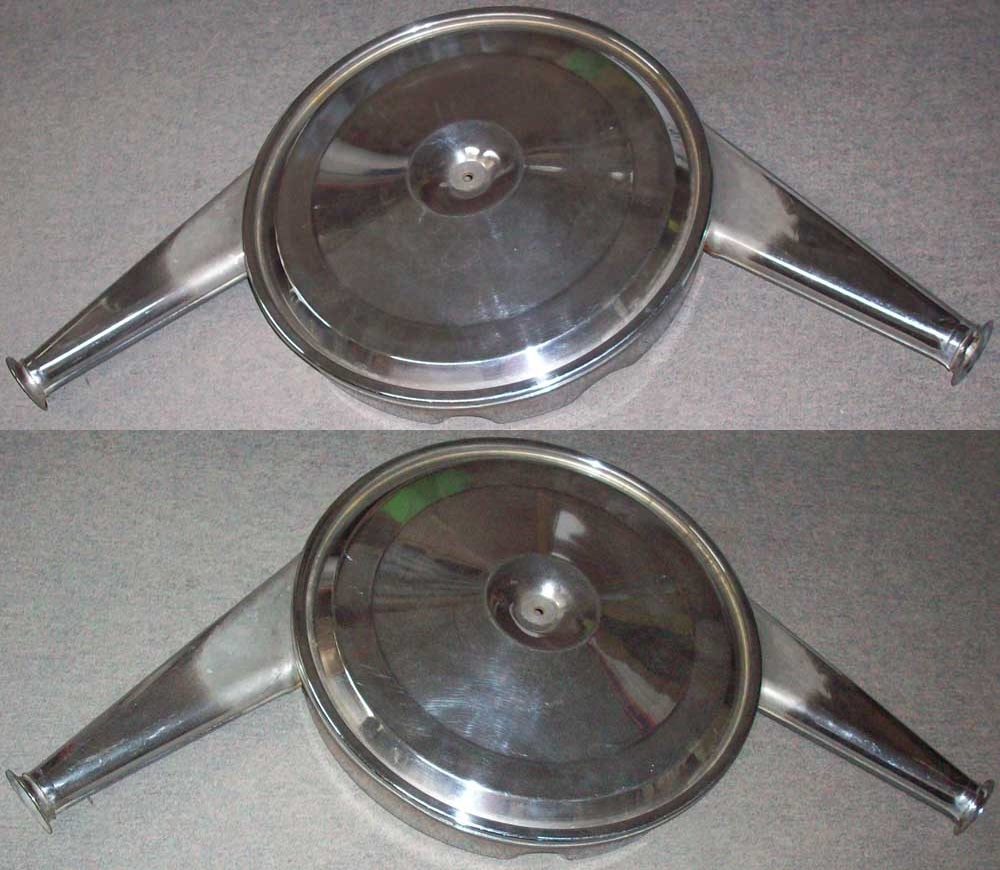 Dual Chrome Velocity Stack Air Cleaners For Oldsmobile 330 350 455 – MotorChrome Set Of 2